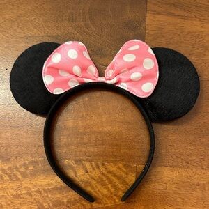 Polka Dot Bow Mouse Ears Headband